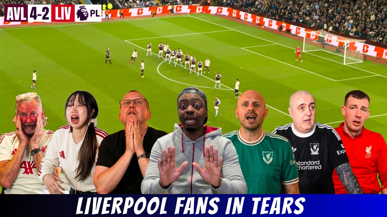 Liverpool Fans in Absolute Meltdown 😭 Aston villa 4-2 Liverpool