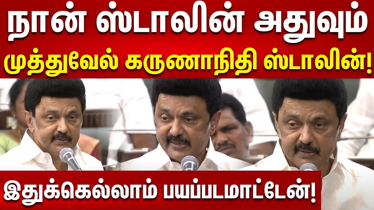 CM Stalin Fire Speech | சிறுபிள்ளை விளையாட்டை பார்த்து பயந்துவிடமாட்டோம் | TN Assembly