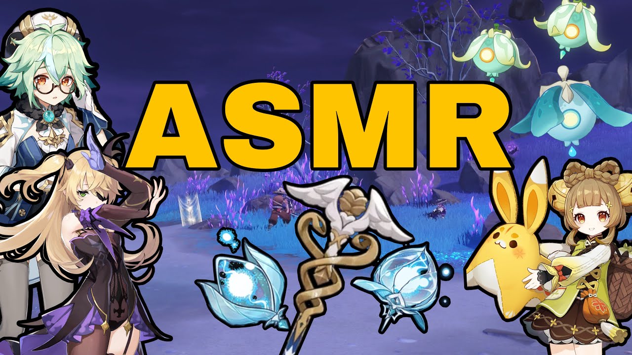 [ASMR] Genshin Impact- Farming Specters and Some Domain Runs :)