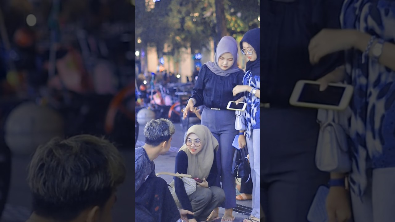 Prank jatuhin dompet ukhti cantik bikin salting #prank #viral #shorts #baper