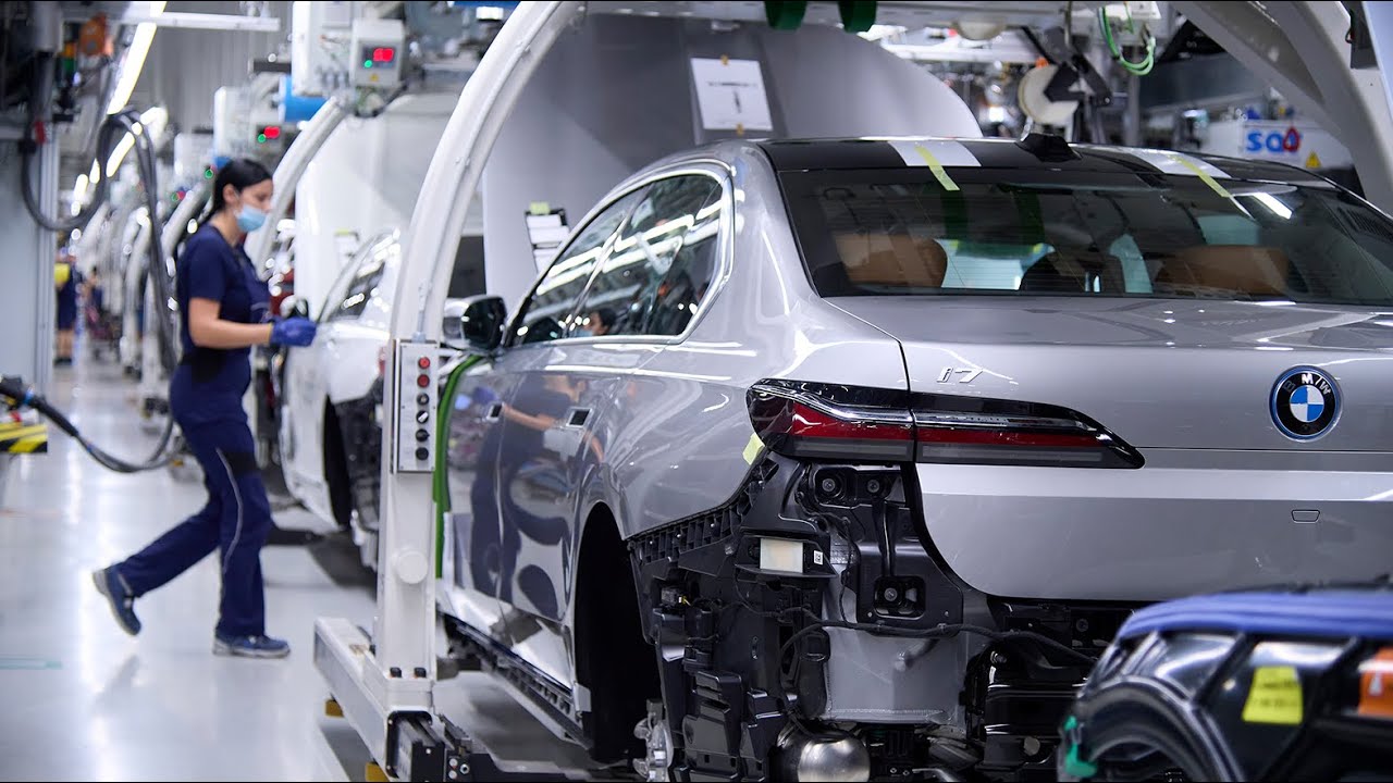 Процесс изготовления электрического BMW i7 2023 - завод BMW в Германии
