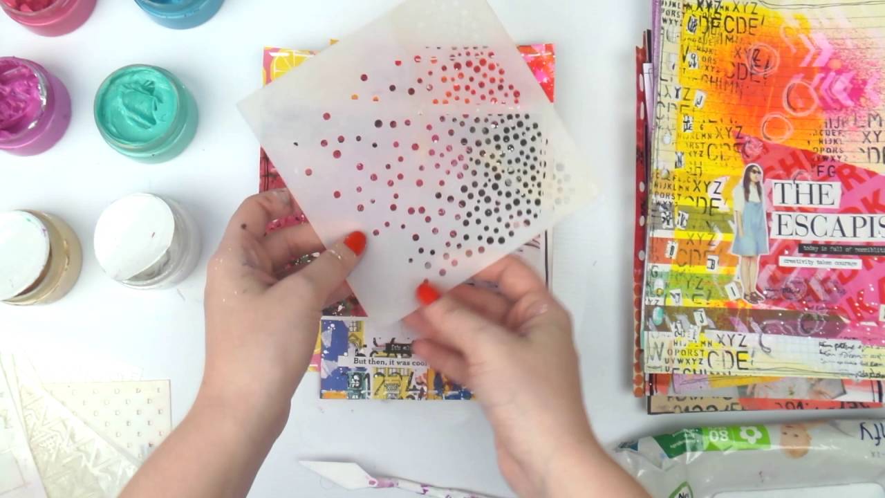 Journaling By 5s ~ Extra 5b ~ Stenciling Part 1