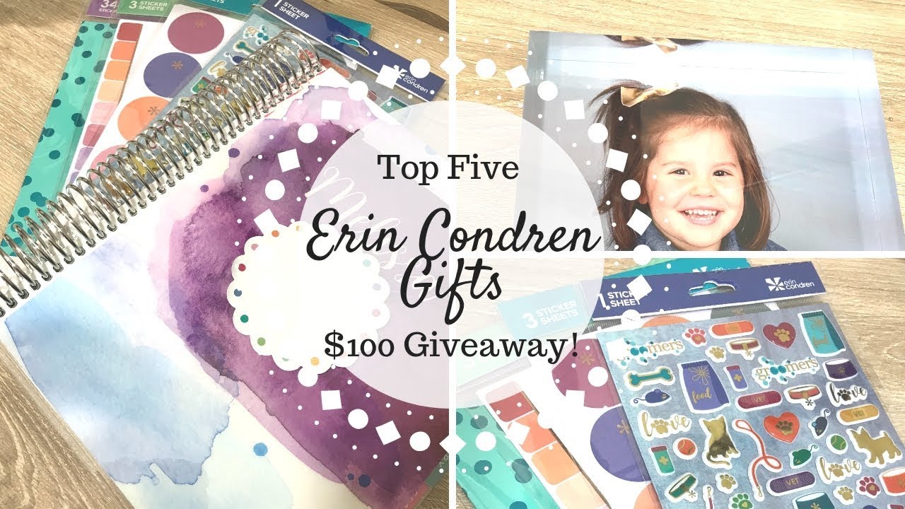 Top Five Erin Condren Gifts | $100 Giveaway!! |
