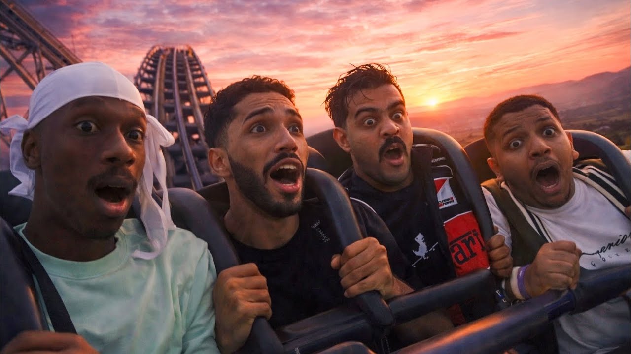 أول مرة في ملاهي الشلال… الأدرينالين ضرب! 🎢🔥