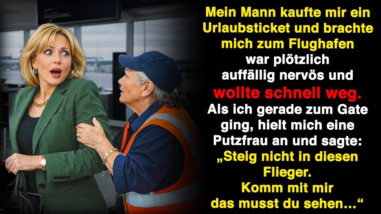 Am Flughafen änderte sich alles – eine Fremde warnte mich leise