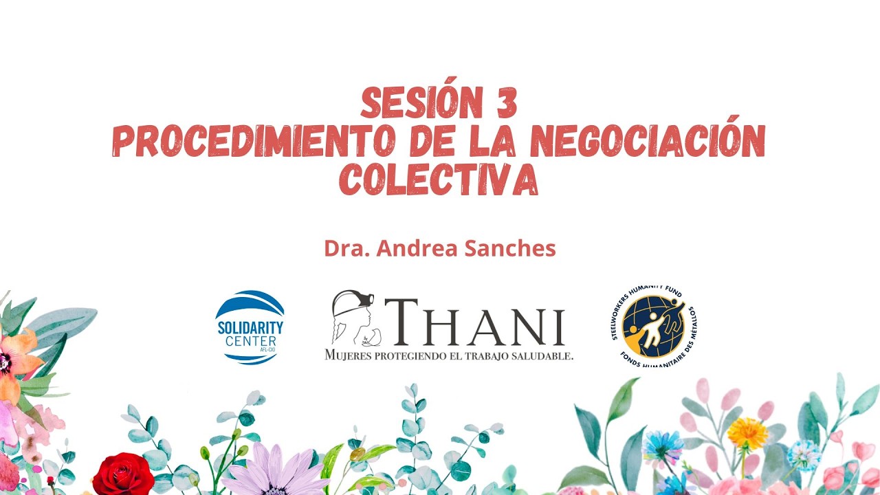 Sesión 3 Procedimiento de la Negociación colectiva