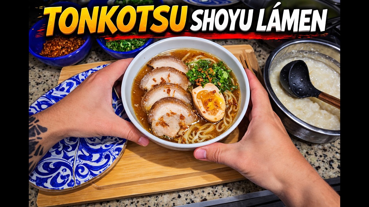 Tonkotsu Shoyu Lámen - Receita passo a passo