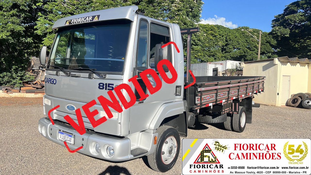 FORD CARGO 815 E 2008/2009 CARROCERIA 5.50MTS ÚNICO DONO