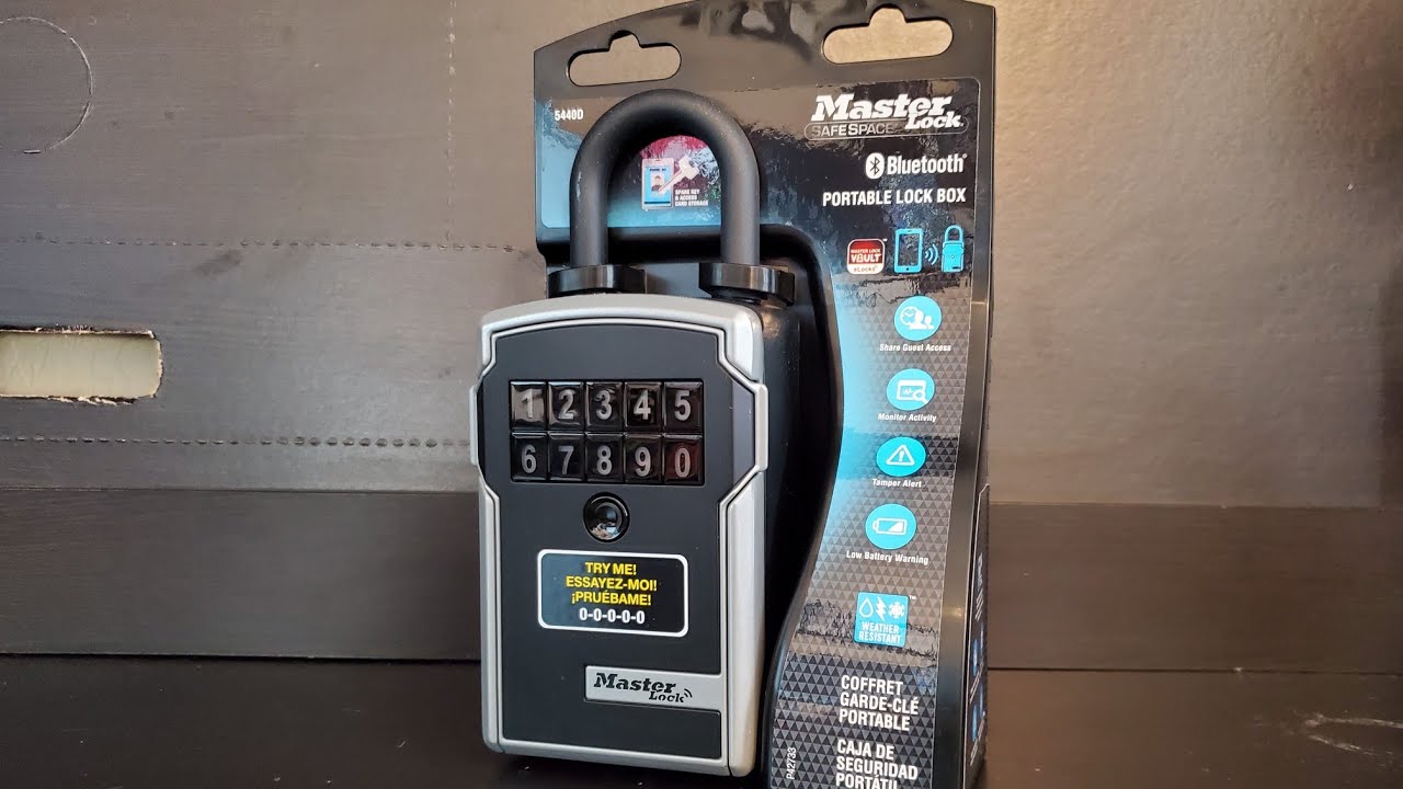 Master Lock Bluetooth Portable Lock Box - set up and walk through