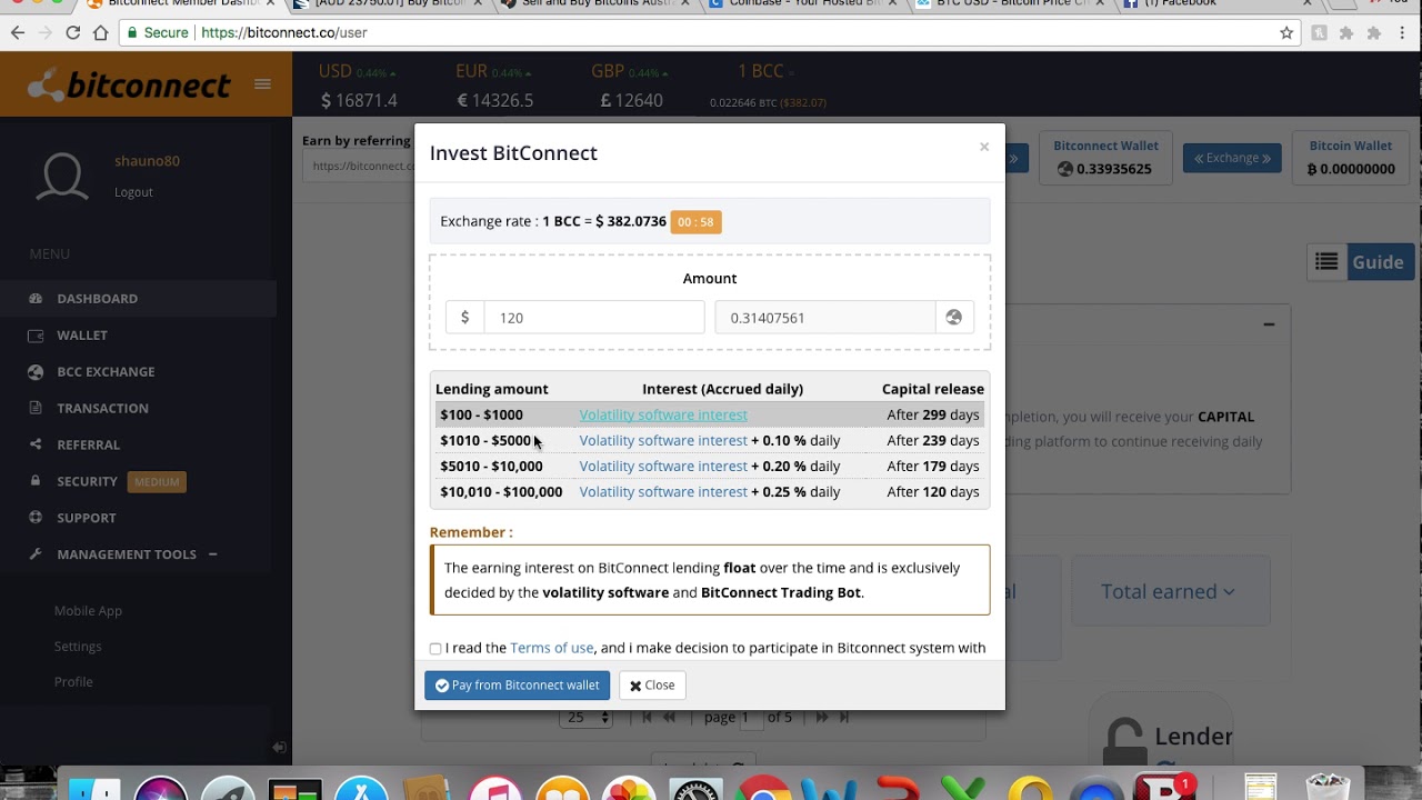 How to convert Bitcoin to Bitconnect & Lend
