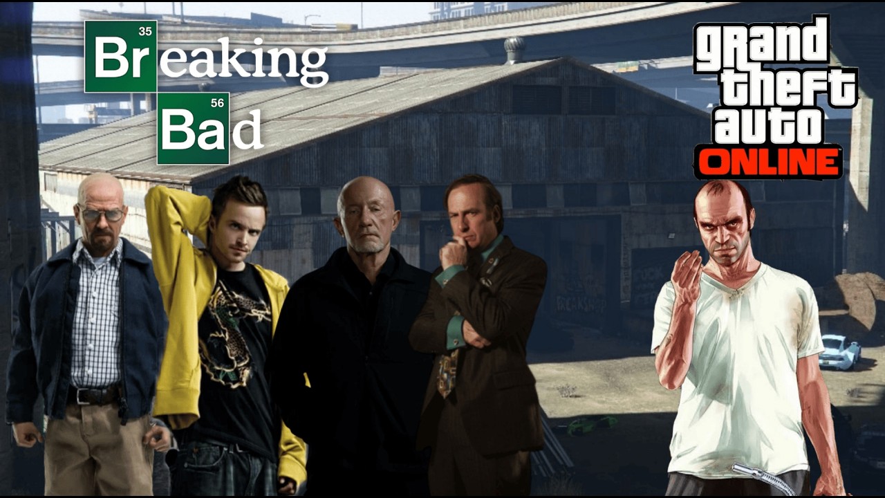 The Breaking Bad crew helps Trevor sell drugs in the Series A Funding Heist on GTA Online.