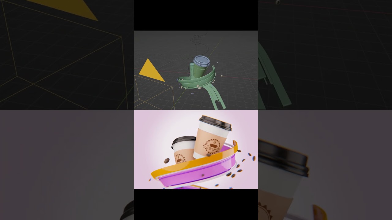 The Morning Show Motion Graphics in Blender #animation #blenderanimation #motiongraphics