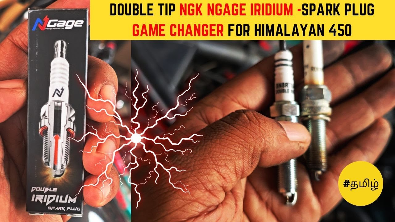 Himalayan 450 Performance Mod🔥Ngage (NGK) Double Tip Iridium Spark Plug InstallationFirst in India
