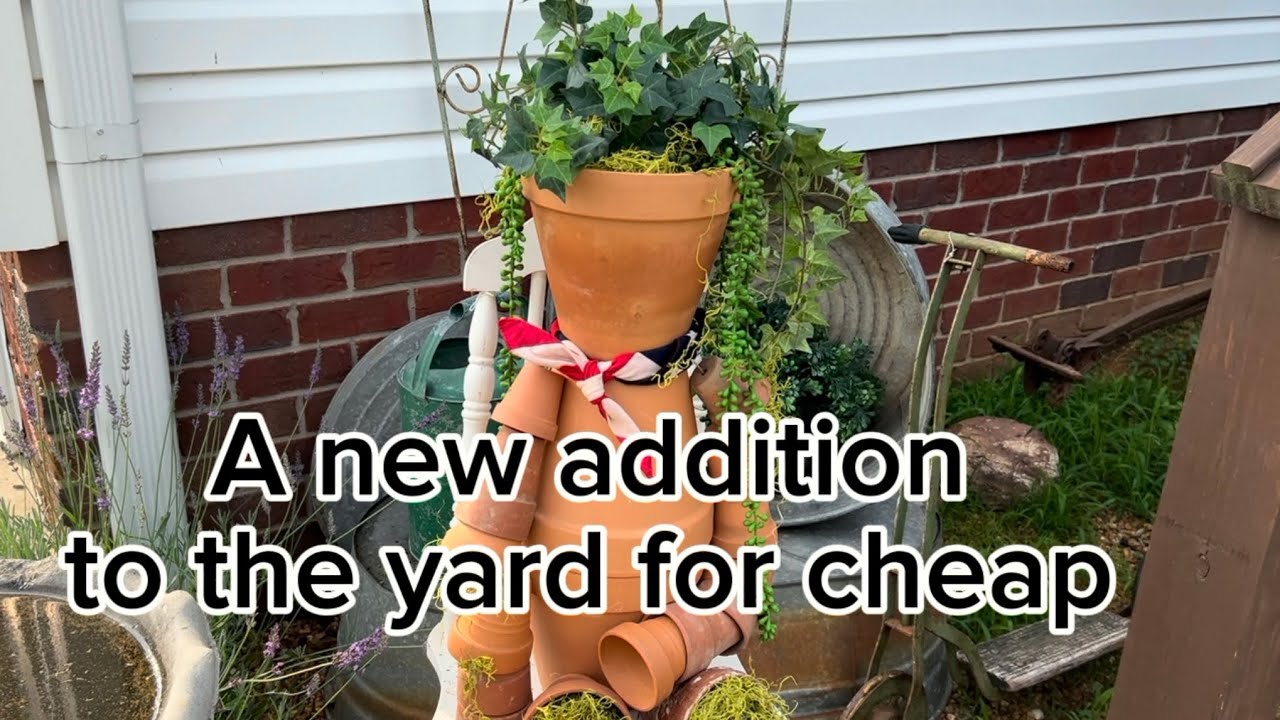 Welcome to Mr. Pots Adding Garden Decor / Repurposing / Using what I had !￼￼