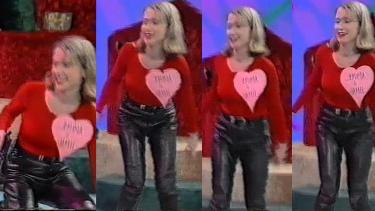 90's Leather Jeans chick from ITV show