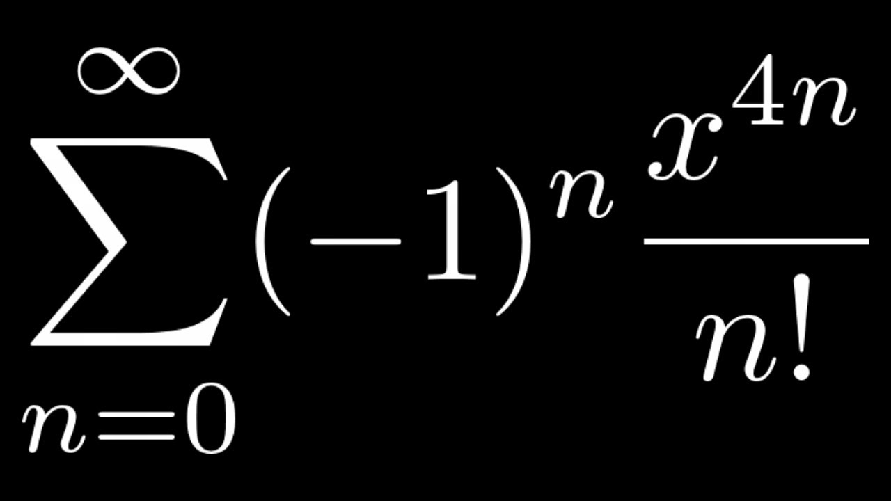 Find the Sum of the Series by using Maclaurin Series