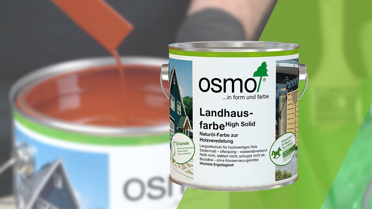 Landhausfarbe - deckende Naturöl-Farbe zur Holzveredelung im Außenbereich