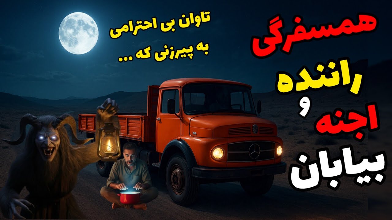 داستان ترسناک همسفرگی راننده و جن صحرا : بعد از خوردن غذا متوجه شدم که چوپان ها ....