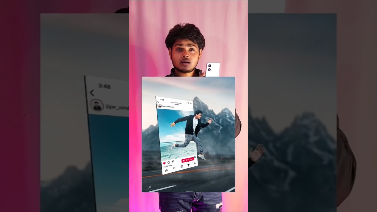 Instagram Feed 😱 Creative Photo editing tutorial / #picsart #photography #shortvideo