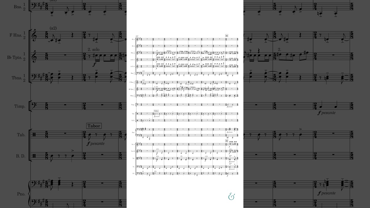 Aaron Copland - Appalachian Spring, Orchestral Suite (Official Score Video - Mobile Optimized)