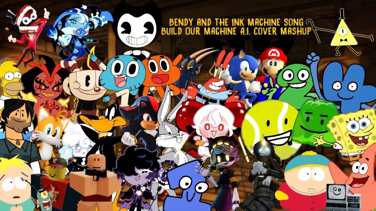 Bendy and the Ink Machine Song - Build Our Machine A.I. Cover Mashup