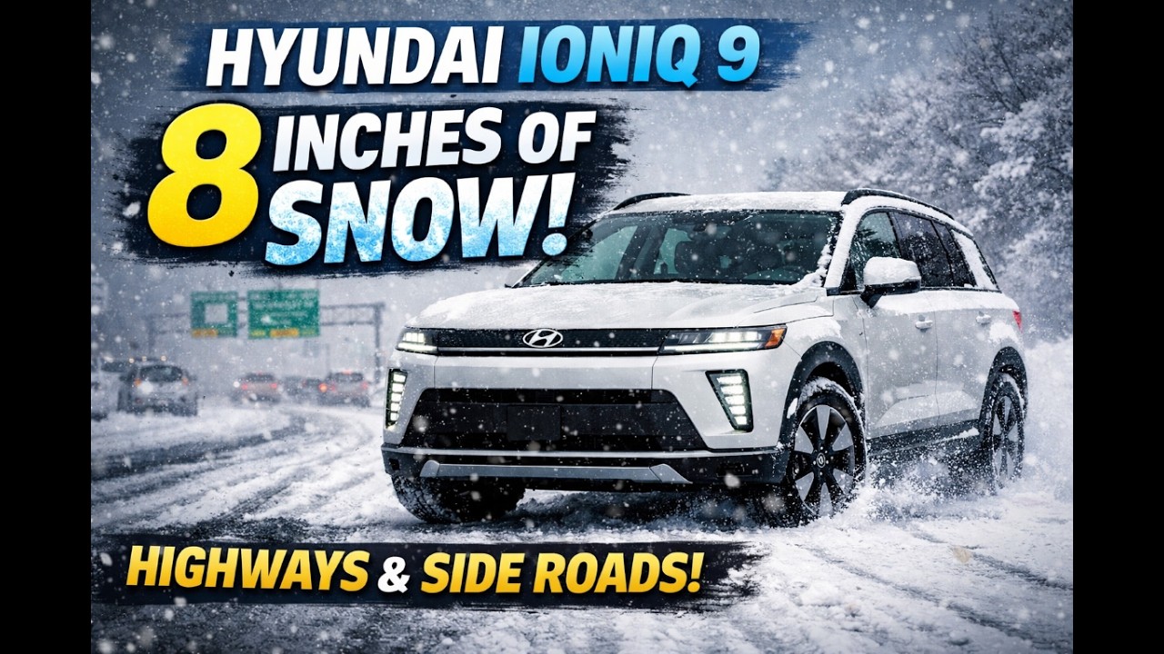Hyundai Ioniq 9 Winter Driving Review | Snow, Highways, and Parking Lots