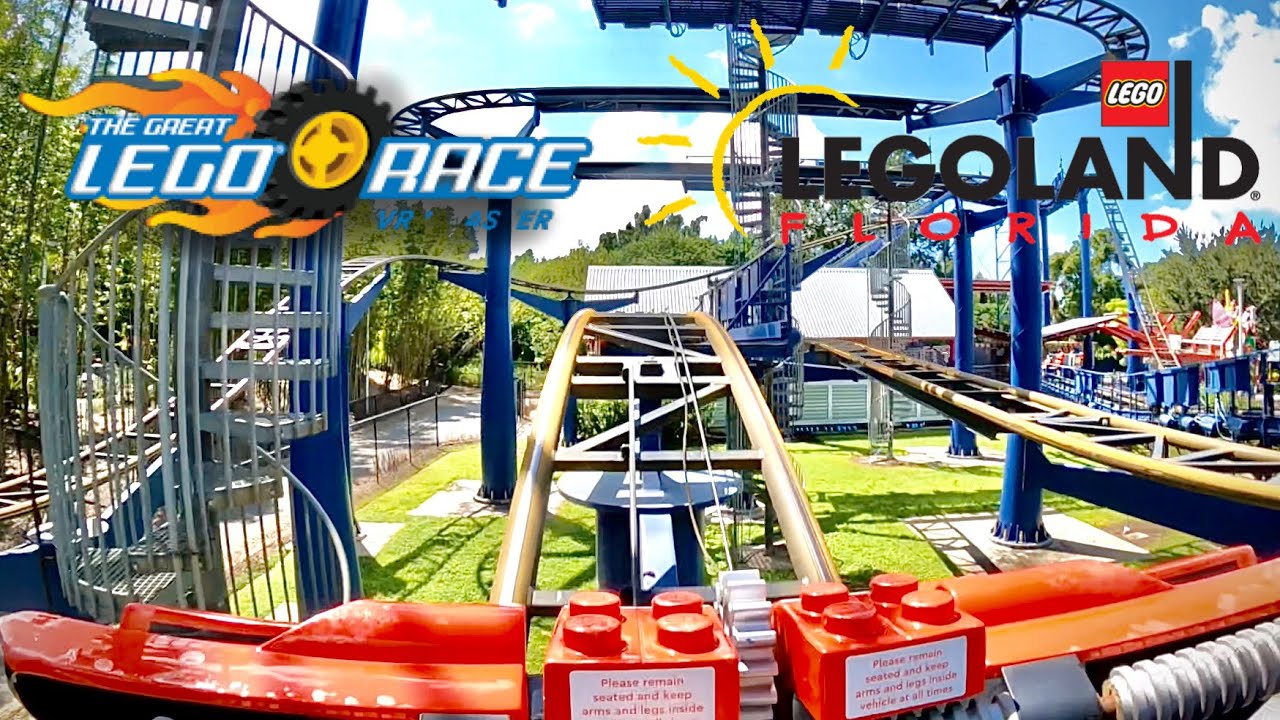 The Great Lego Race (LEGOLAND Florida) FULL On Ride POV