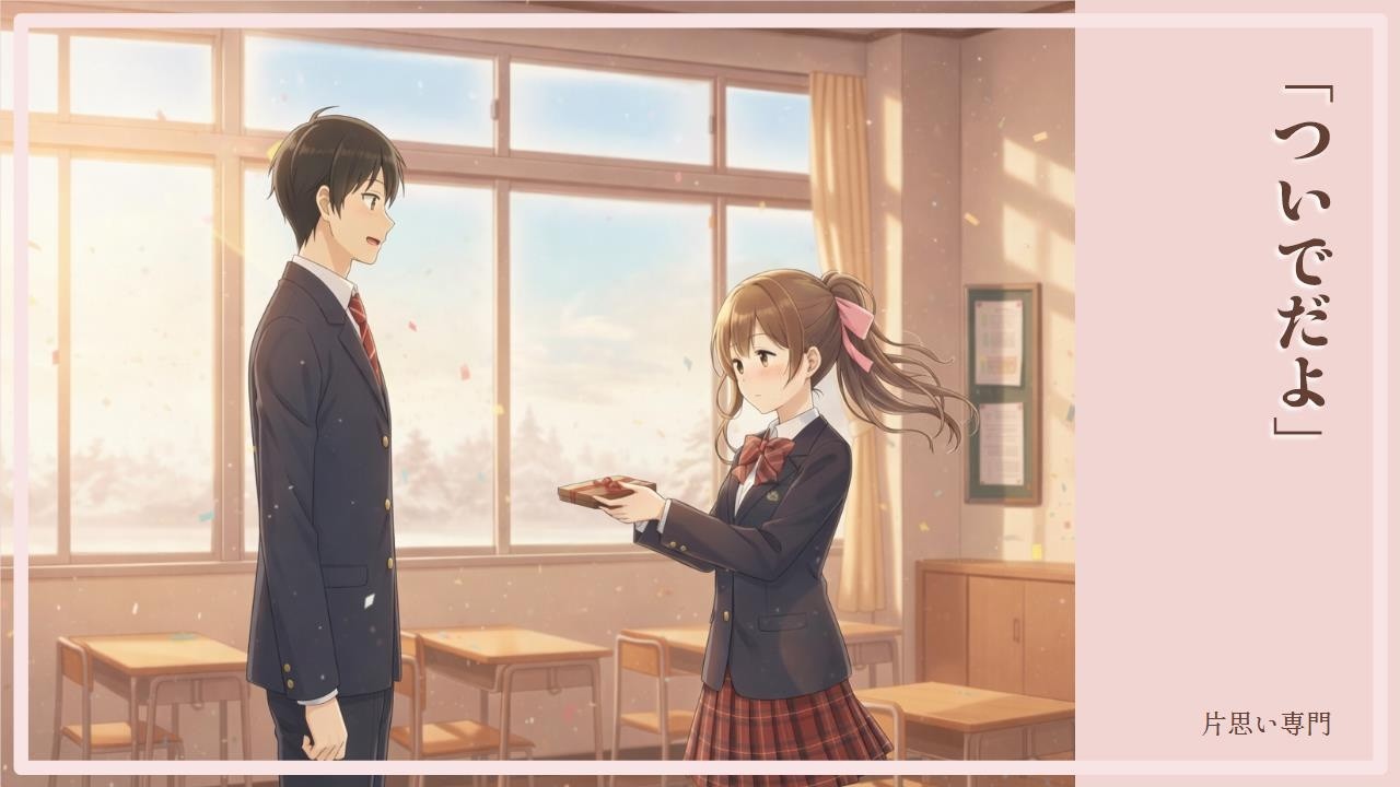 「ついでだよ」