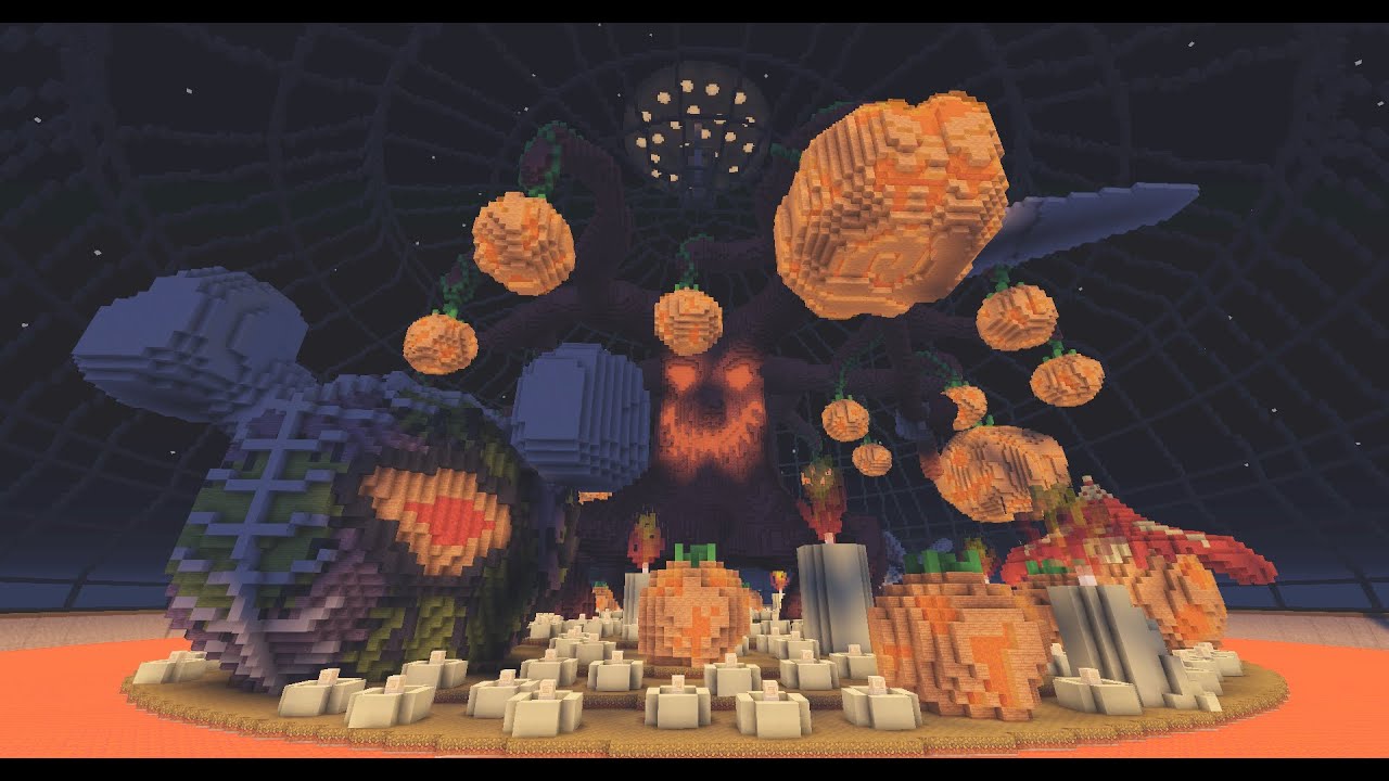 Minecraft timelapse halloween