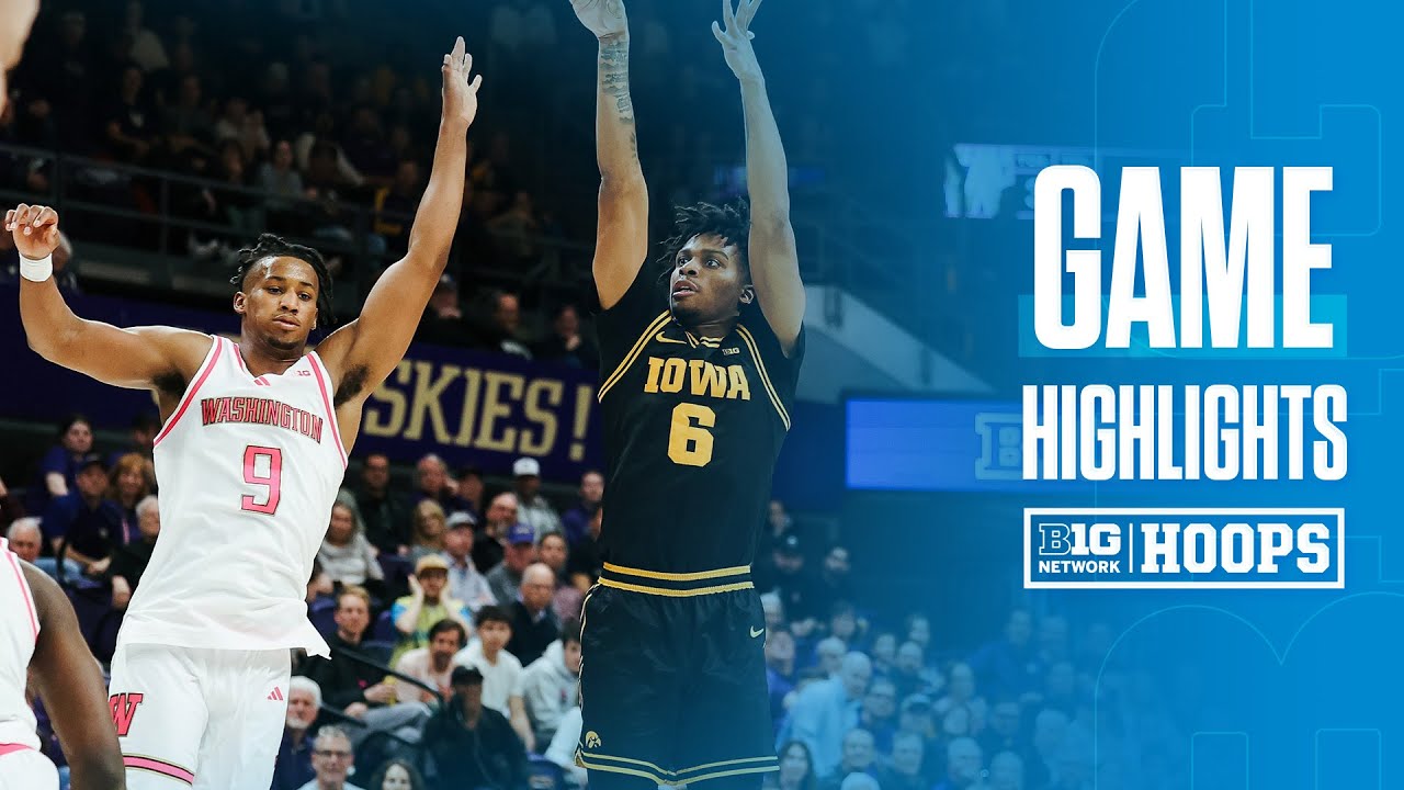 Iowa at Washington | HIGHLIGHTS | Big Ten Basketball | 02/04/2026