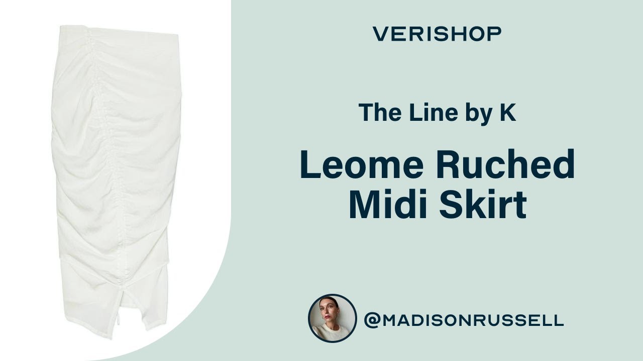 The Line by K Leome Ruched Midi Skirt Review