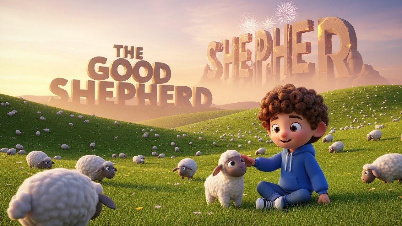 The Good Shepherd 🐑 Psalm 23 Song for Kids! (The Lord is My Shepherd)