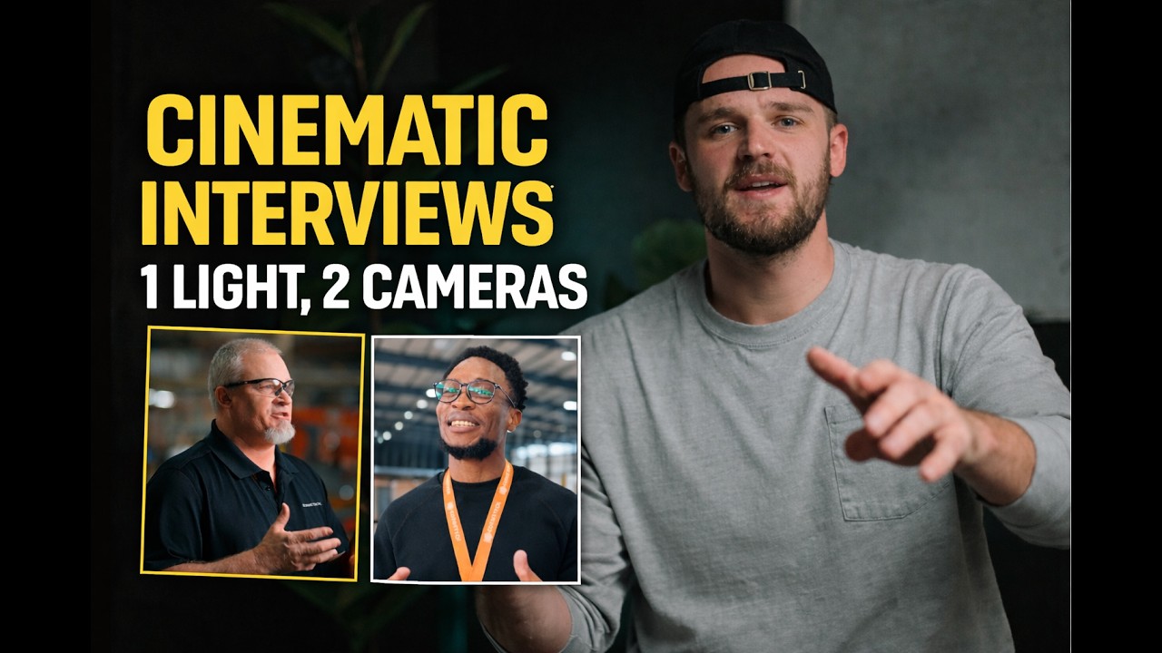 How to Light Cinematic Interviews with ONE Light (Pro Results)