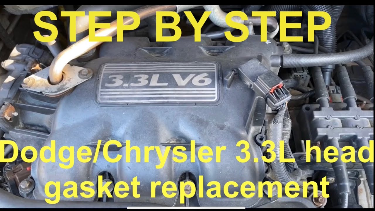 Замена прокладки головки блока цилиндров GRAND CARAVAN 3.3L 2008 года