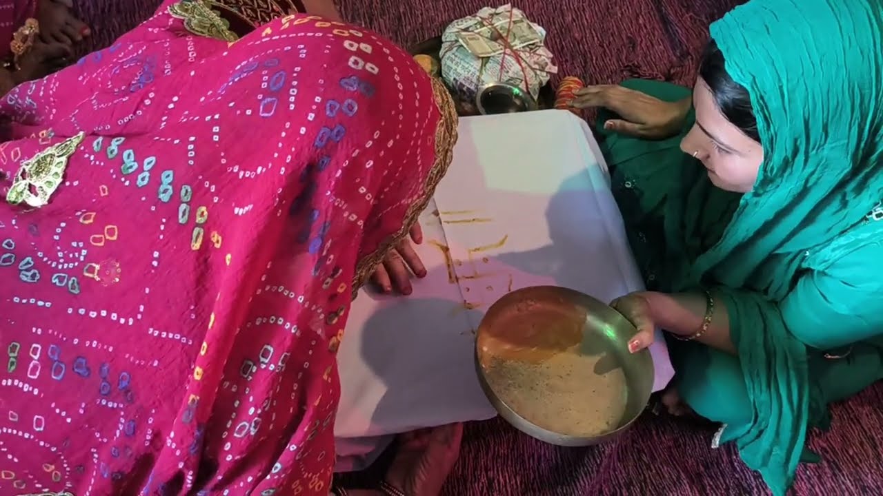 छोटे बच्चे के नानाजी के घर पगलिया भेजने की रस्म।। राजस्थानी रीती रिवाज #@ The fauji family 😍😍