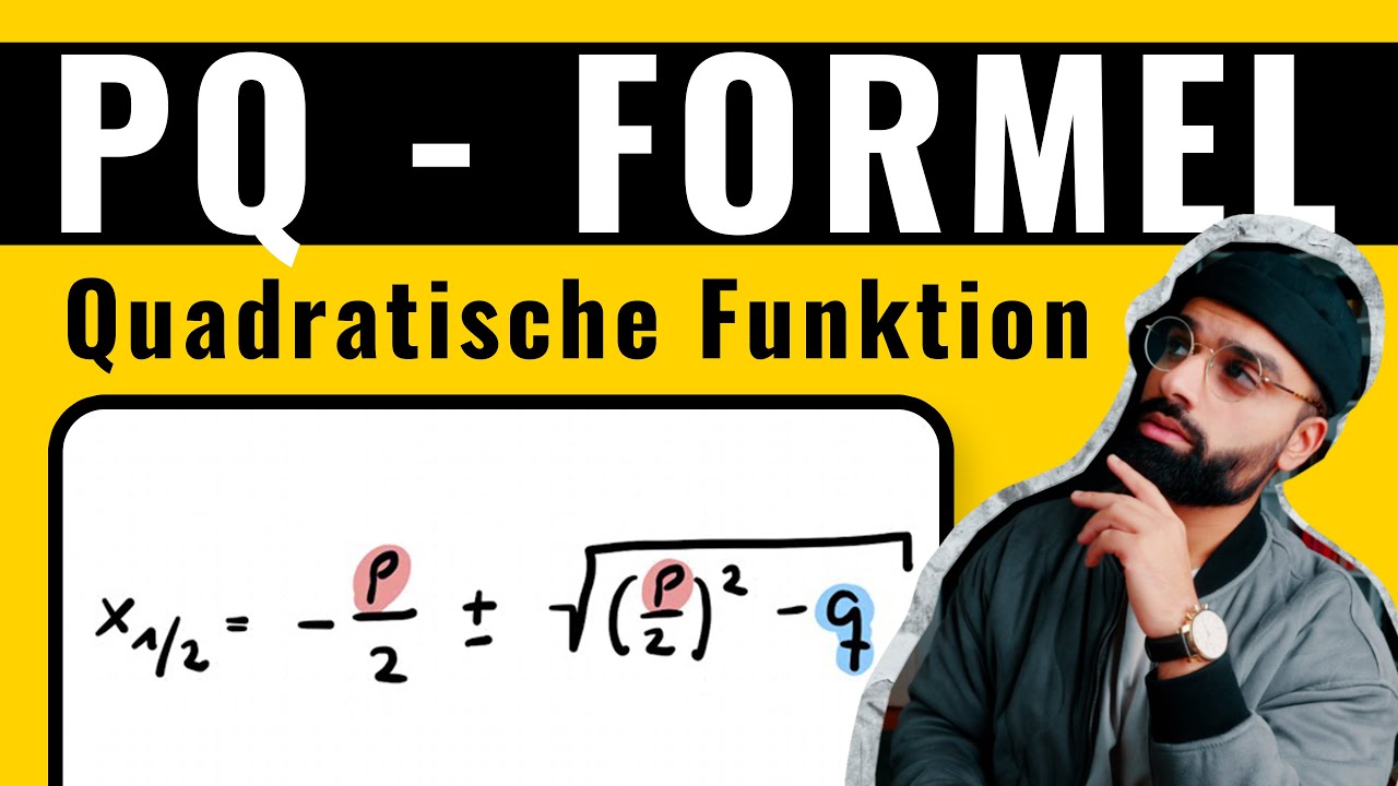 PQ Formel einfach erklärt | Nullstellen berechnen|  Mathe | Herr Maqbool