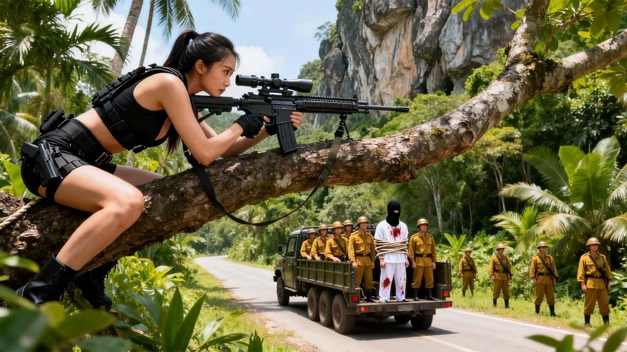 美女化身最強狙擊手，伏擊日軍車隊，營救人質   ⚔️  抗日  MMA | Kung Fu