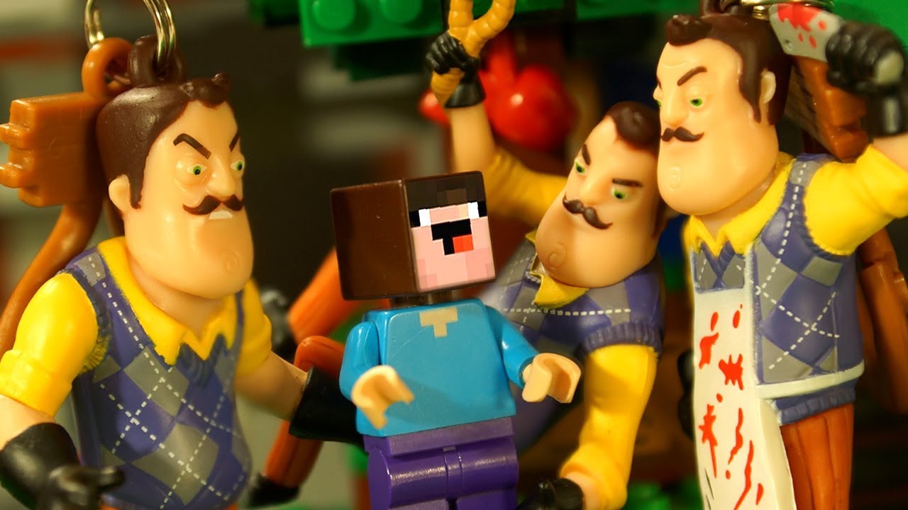 ПРИВЕТ СОСЕД в Майнкрафте - Лего НУБик Балди - LEGO Minecraft