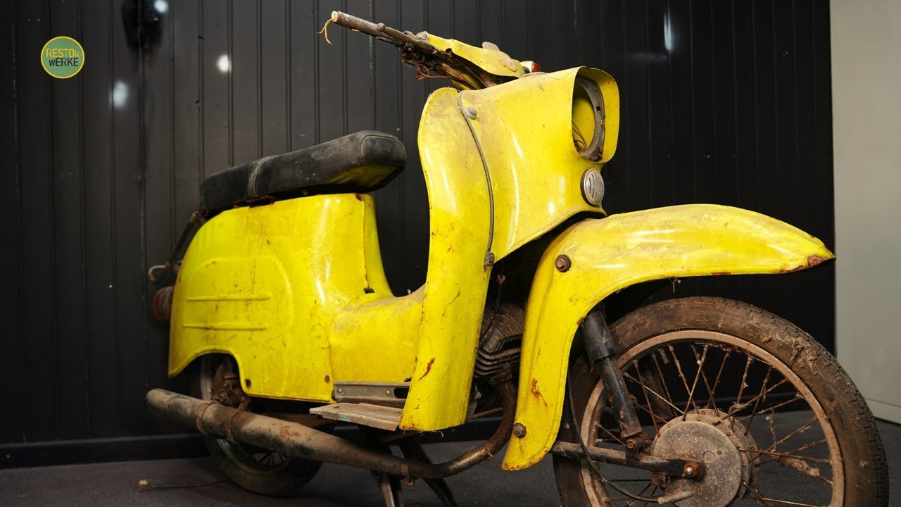 Находка в сарае 1980-х годов! Вот так я восстановил Simson Schwalbe KR51/2 всего за 20 дней!