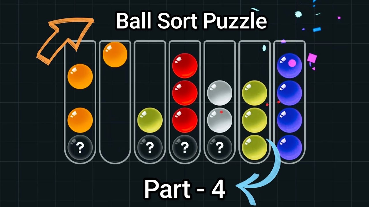 PART 4 - Playing Ball Sort Puzzle🔴🟠🟡🟢🔵⚪ Fast RUN