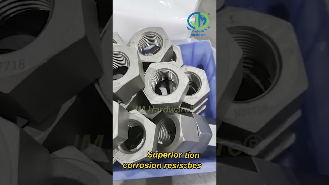 Inconel 718 Heavy Hex Nuts Manufacturer-JM Hardware&reg; #machine #fasteners #automobile