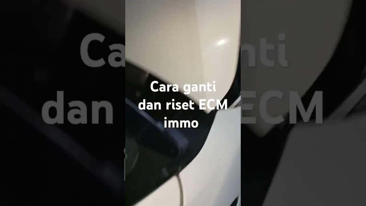Cara riser dan ganti ecm immo mobil