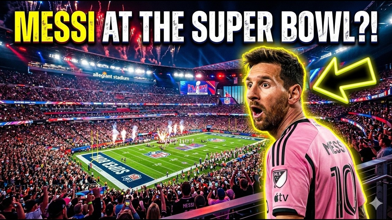 Messi Pulled Up to the Super Bowl… and NFL Fans LOST IT 😳