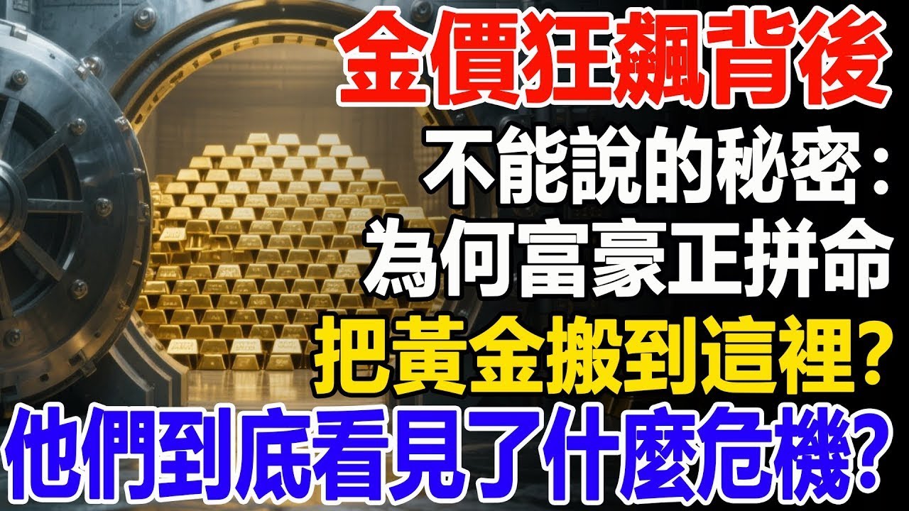 金價狂飆背後不能說的秘密：為何富豪正拼命把黃金搬到這裡？他們到底看見了什麼危機？#黃金#金價#降息#美聯儲#投資#理財##晚年幸福#晚年生活#退休生活#退休