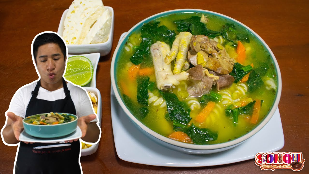 Nutritiva SOPA DE MENUDENCIAS DE POLLO😃🥣😋