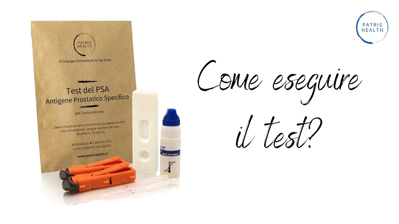 Test del PSA (Antigene Prostatico Specifico) Patris Health&reg;: Come eseguire il Test?