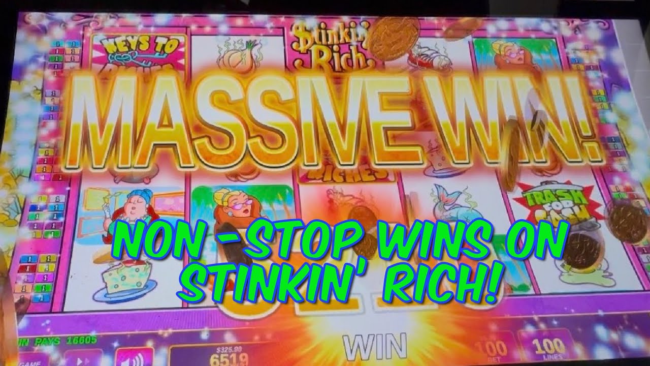 ОГРОМНЫЕ ПОБЕДЫ! Мы просто не могли остановиться, выигрывая в игре Stinkin' Rich!