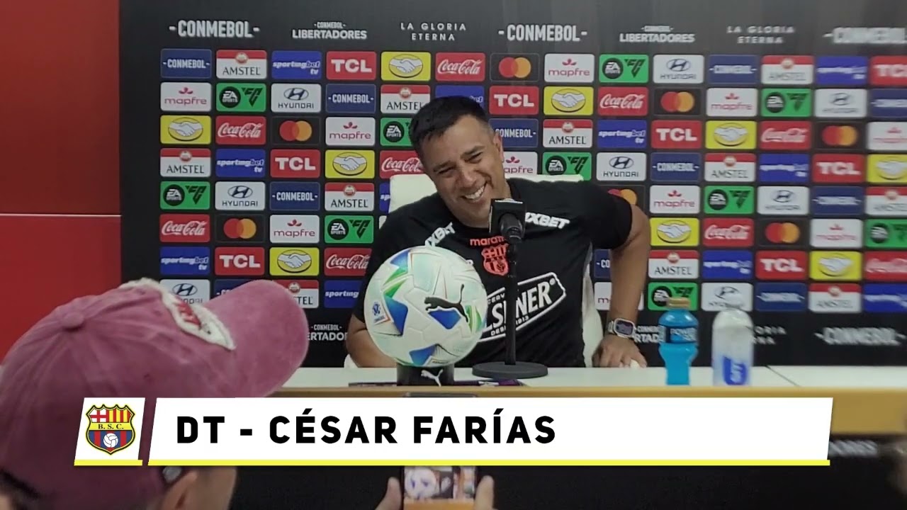 🎤 Conferencia de prensa de César Farías, tras la clasificación de #Barcelonafrente en #Libertadores