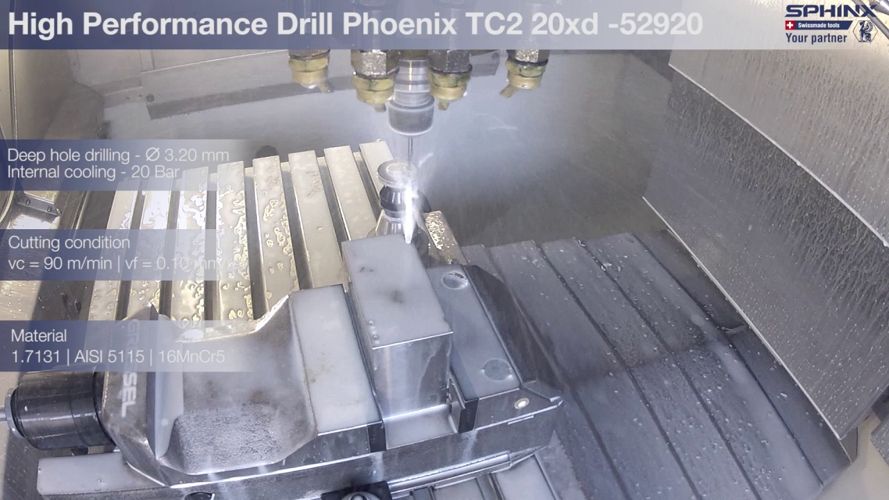 High Performance Drill Phoenix TC2 - &Oslash; 3.20 mm - 20xd - Steel