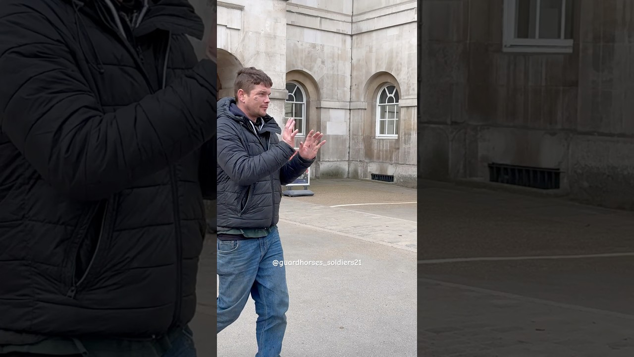 Troublemaker is back He annoys people again #armedpolice #tourist #highlights  #fyp #shorts #foryou